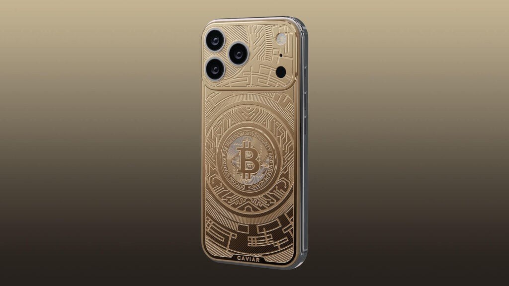 Phiên bản Bitcoin với biểu tượng tiền điện tử bằng vàng 18K