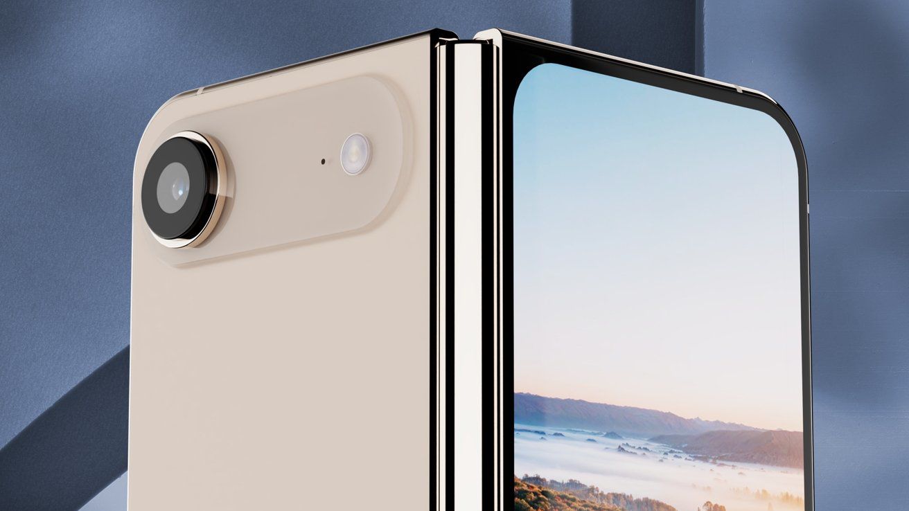 Ảnh concept iPhone màn hình gập.
