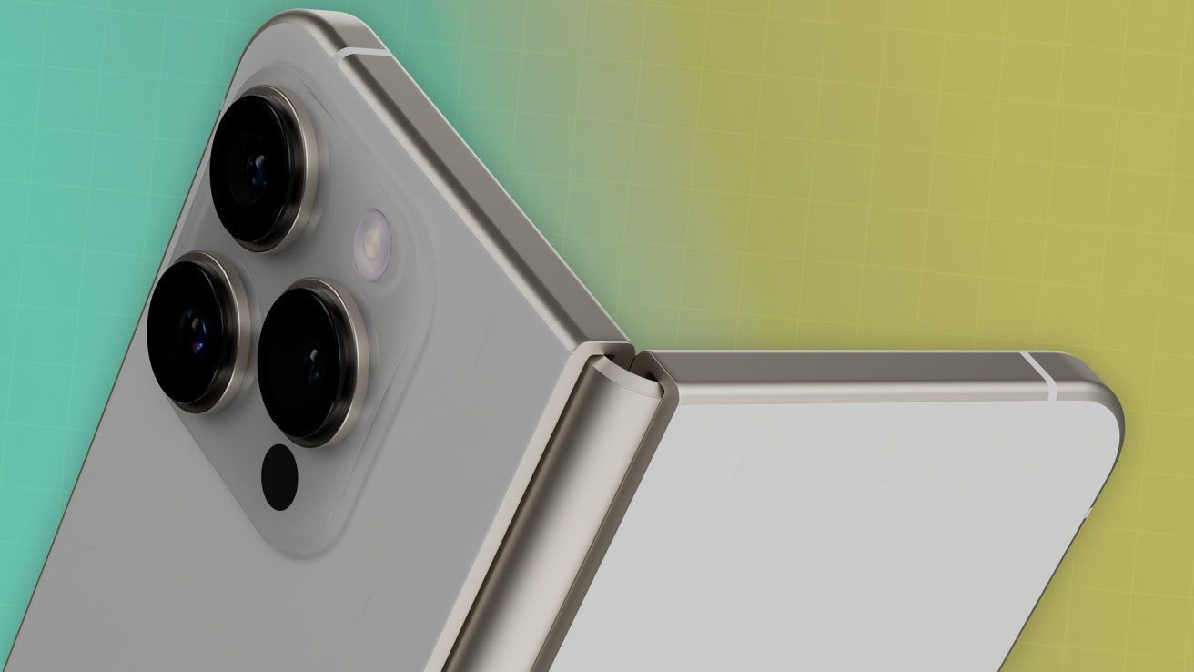 Ảnh concept iPhone màn hình gập.