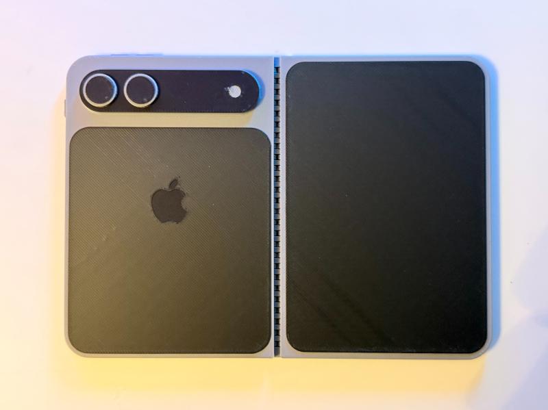 iPhone man hinh gap,  iPhone Fold ra mat,  thiet ke iPhone Fold,  cau hinh iPhone Fold anh 3