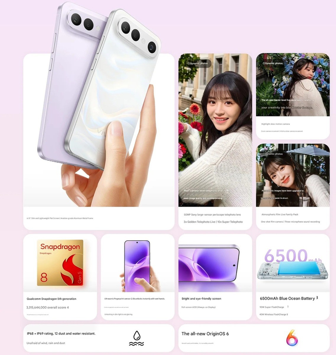 Các tính năng chính của Vivo S50 Pro