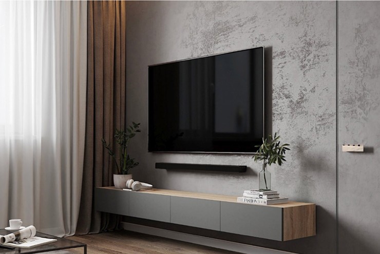 Kiểu treo TV sát tường trông gọn, nhưng lại kém về tản nhiệt.