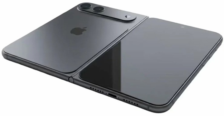 Một concept thiết kế iPhone Fold được chia sẻ trên mạng.