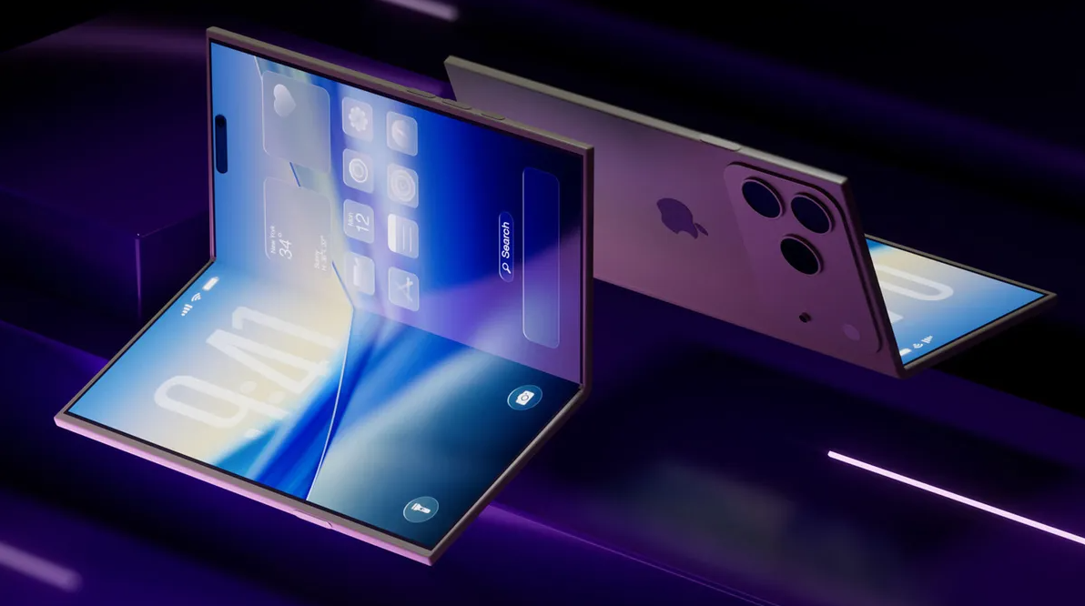 Ảnh concept&nbsp;iPhone màn hình gập.