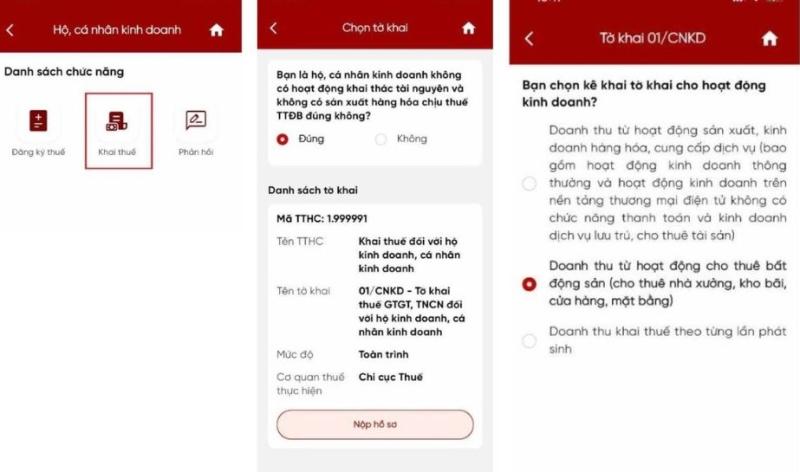 khai thue tren eTax Mobile anh 2