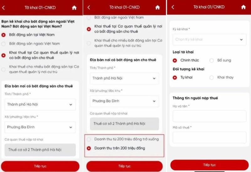 khai thue tren eTax Mobile anh 3