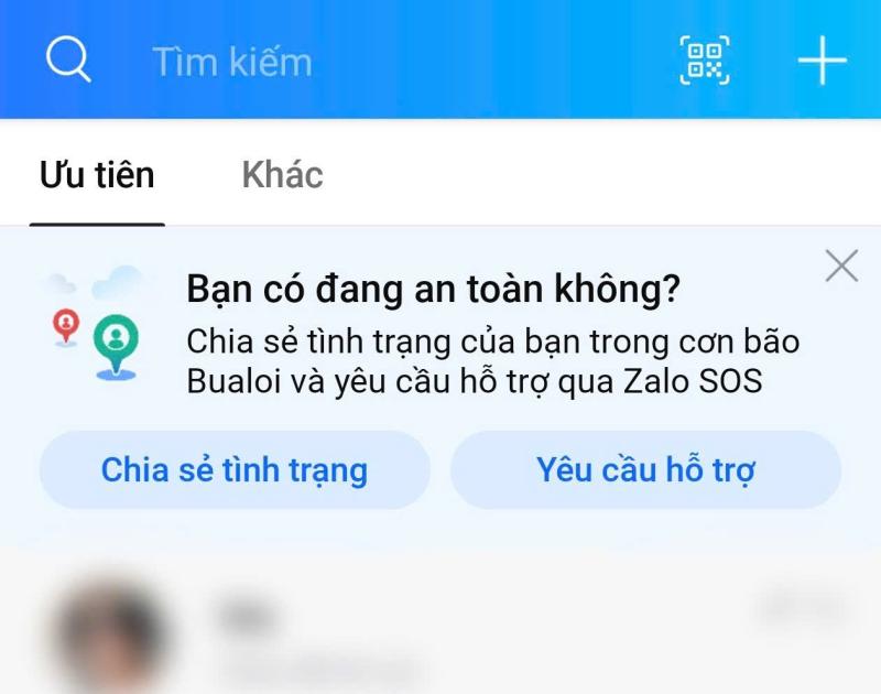Ban do Zalo SOS anh 1