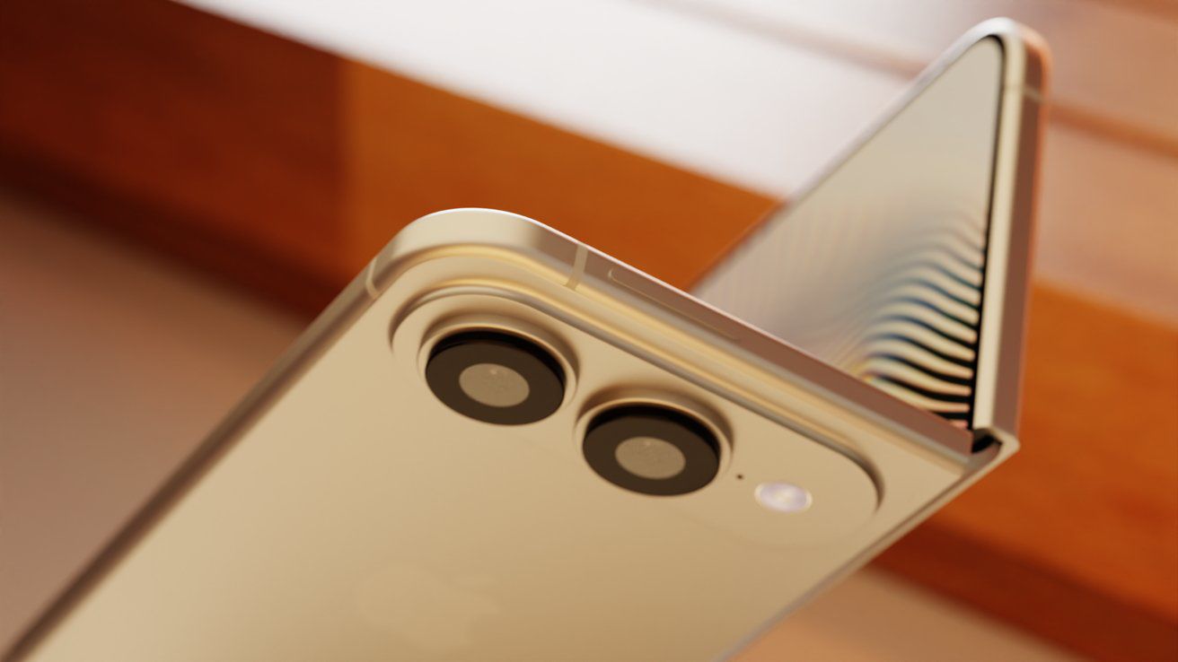 Ảnh concept iPhone màn hình gập.