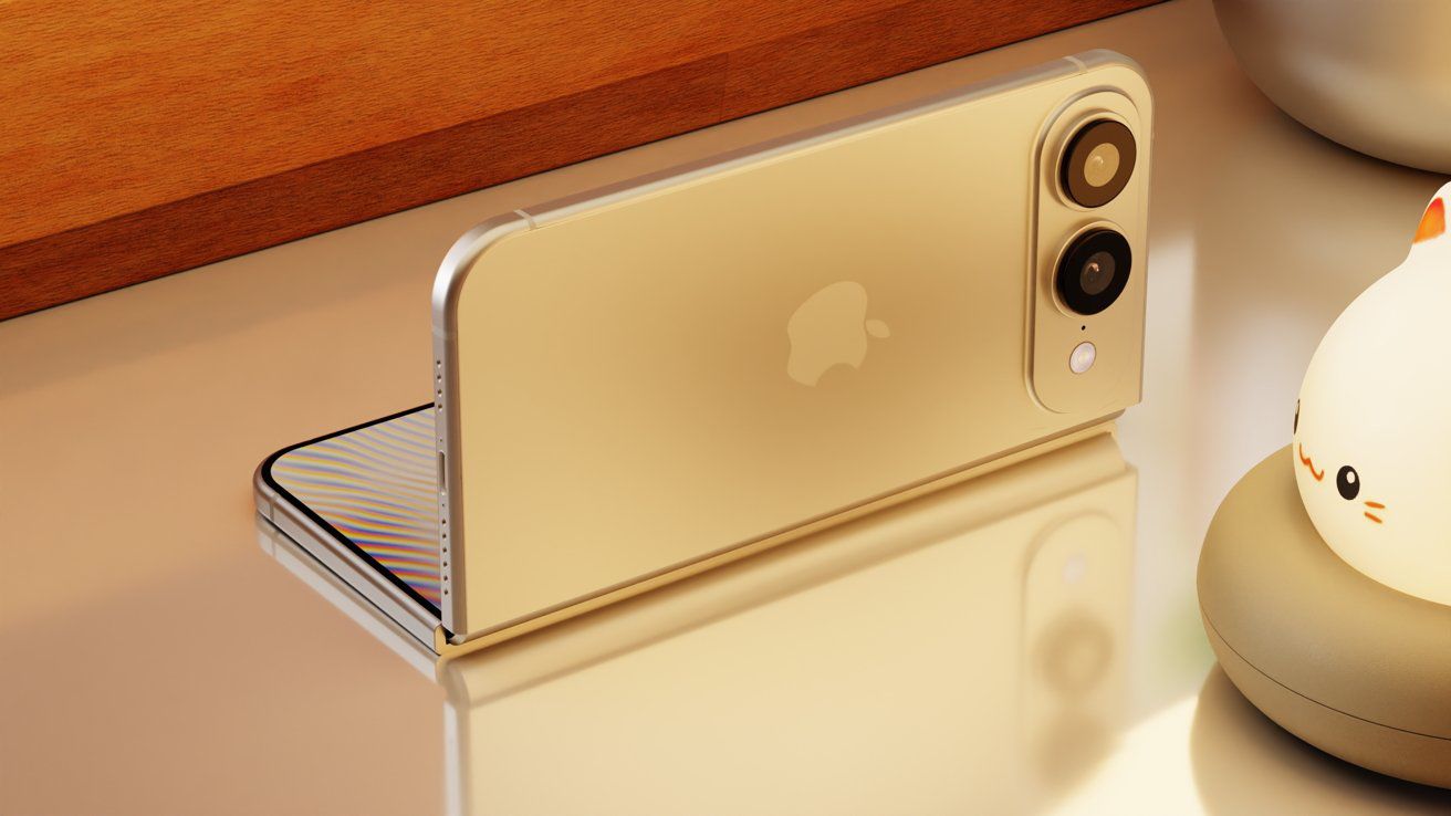 Ảnh concept iPhone màn hình gập.