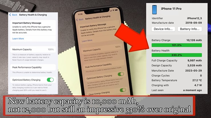 iPhone được “độ” pin 12.000 mAh, dùng vài ngày chưa cần sạc - 3