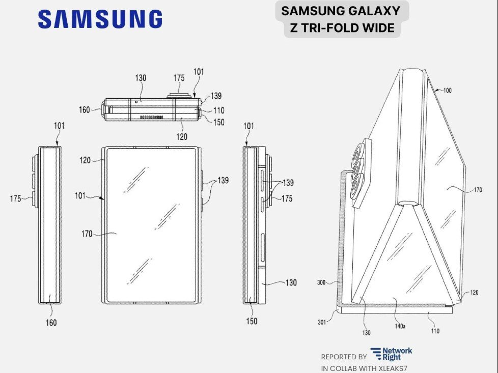 Hình ảnh bằng sáng chế của Samsung.