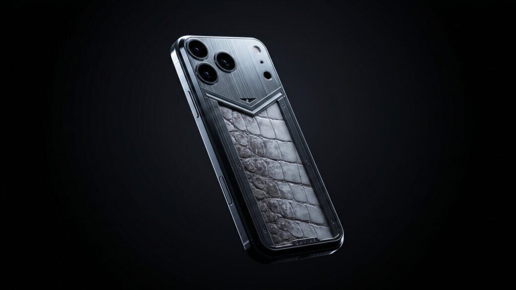 Caviar ra mắt ốp lưng từ tính cho iPhone 17 Pro Max bằng da cá sấu, hóa thạch khủng long - 2