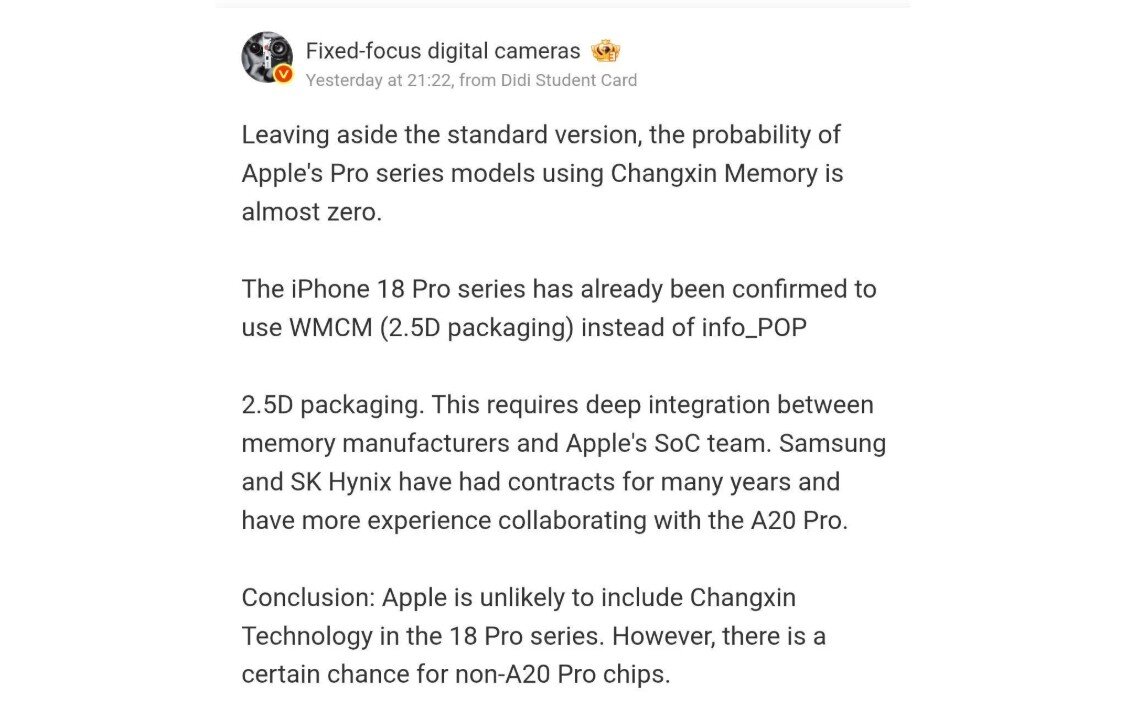 Tin đồn về dòng iPhone 18 Pro.