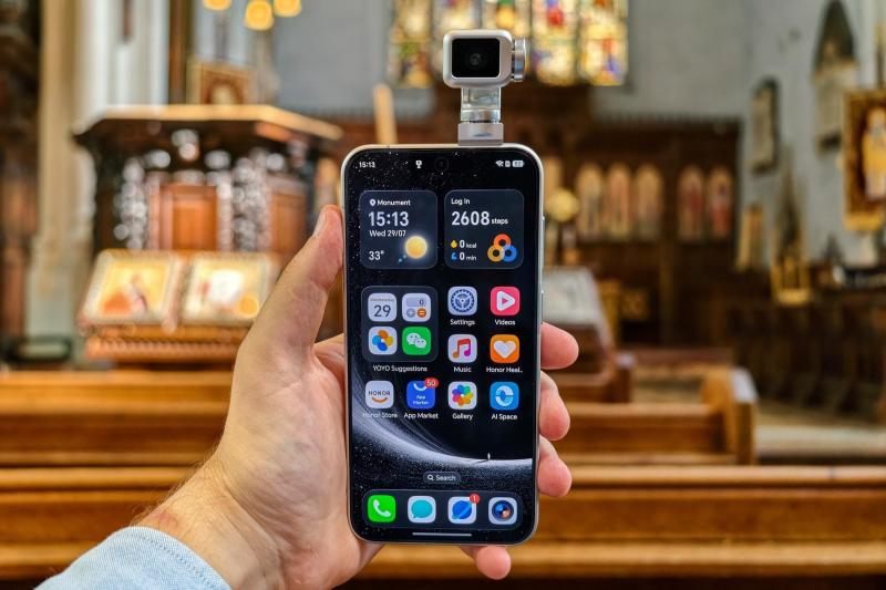 Honor Robot Phone,  gimbal chống rung smartphone,  gimbal DJI Osmo Pocket,  smartphone tích hợp gimbal ảnh 17