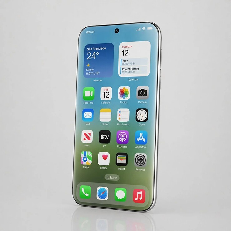 Một ý tưởng của iPhone toàn màn hình.