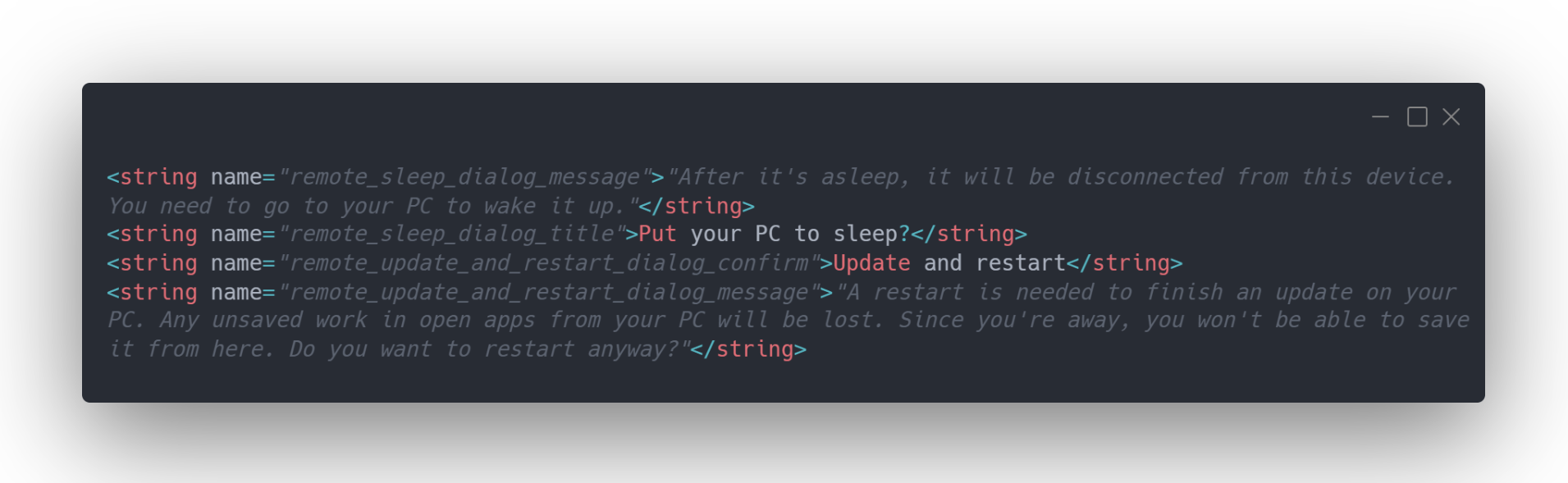 Chuỗi "Remote Sleep" trong liên kết đến ứng dụng APK dành cho Windows và Android.