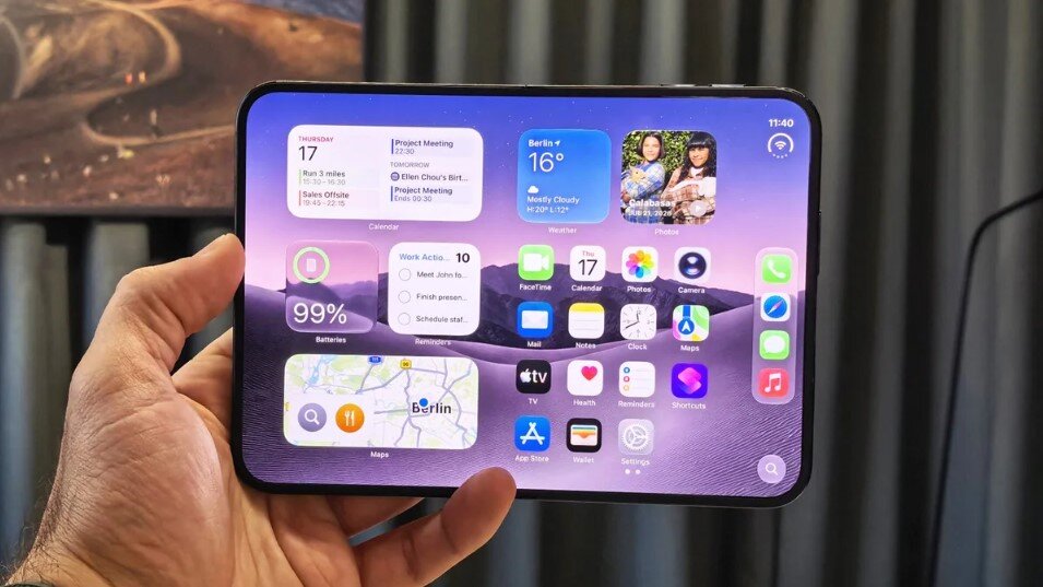 Màn hình chính của iPhone Duo.