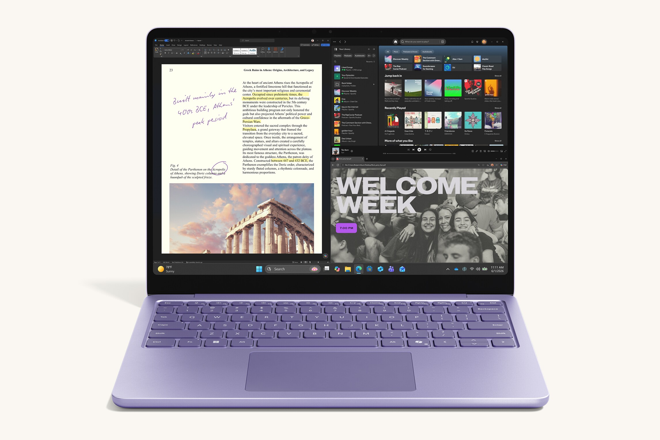 3 màu của&nbsp;Microsoft Surface Laptop 13 inch.