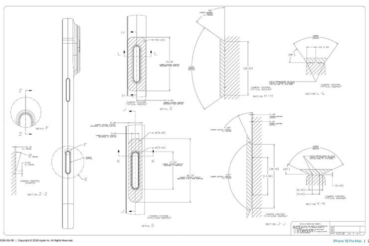 Apple công khai bản vẽ 3D iPhone 18 Pro, hàng nhái vẫn khó sao chép - 5