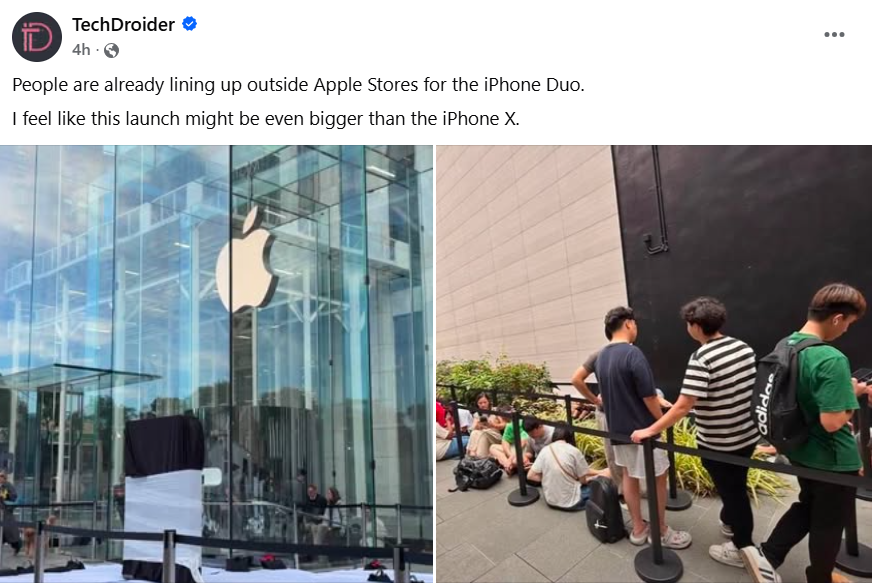Nhiều iFan đang ngóng được sở hữu iPhone Duo sớm nhất.